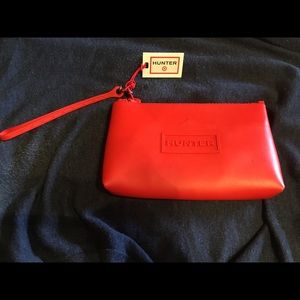 Small HUNTER for Target red zipper pouch